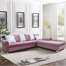 Wayfair pink store sectional